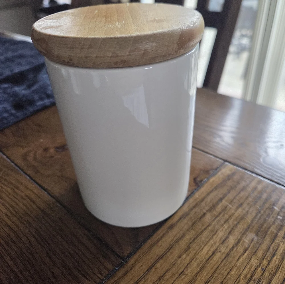 Vintage Pomona By Portmeirion Ceramic Cherry Wood Lidded Storage Container